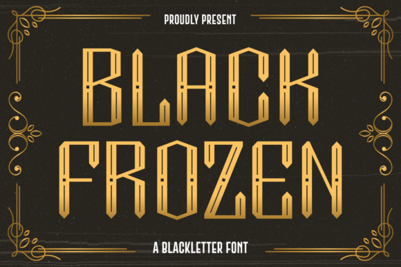 Black Frozen: A Chillingly Effective Font for Bold Design Projects