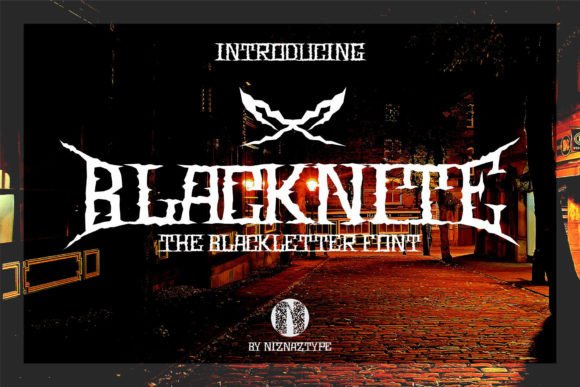 Blacknite: A Gothic Font for Dark and Edgy Design Projects