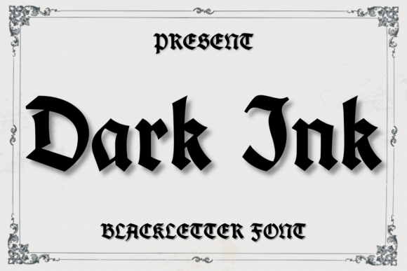 Dark Ink: A Stylish Font for Bold and Timeless Design