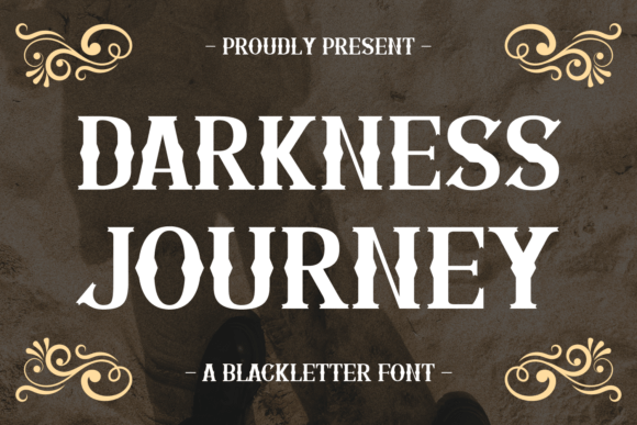 Darkness Journey: A Font That Commands Attention with Gothic Elegance