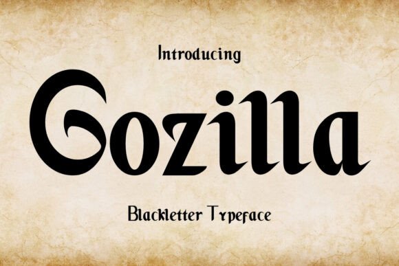 Gozilla: A Bold Font for Creative Expression