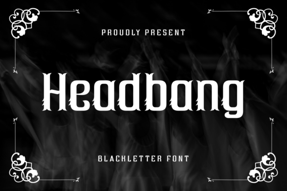 Headbang Font: A Bold Gothic Choice for Edgy Designs