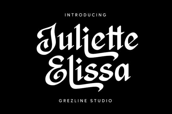 Juliette Elissa: A Blackletter Font with Timeless Elegance
