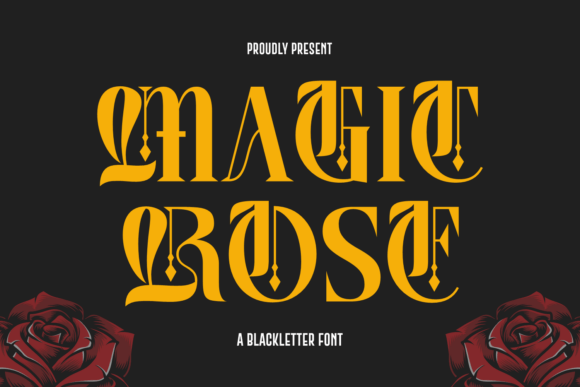 Magic Rose: A Gothic-Inspired Font for Sophisticated Design Projects