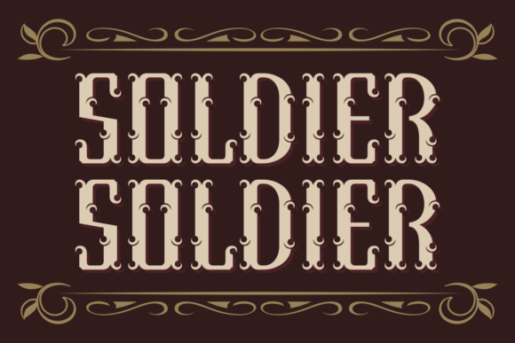 Soldier Soldier: A Bold Typographic Statement