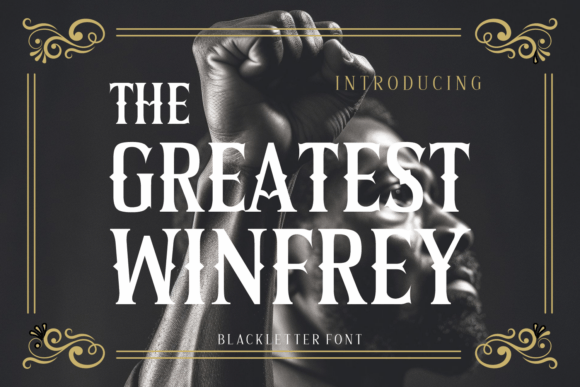 The Elegance of The Greatest Winfrey: A Timeless Font for Modern Creatives