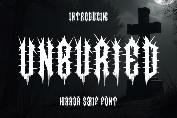 Unburied: A Gothic Horror Font for Impactful Design Projects